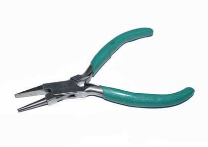 Flat Half Round Nose Pliers Stainless Steel , TLK-005-Per Pcs
