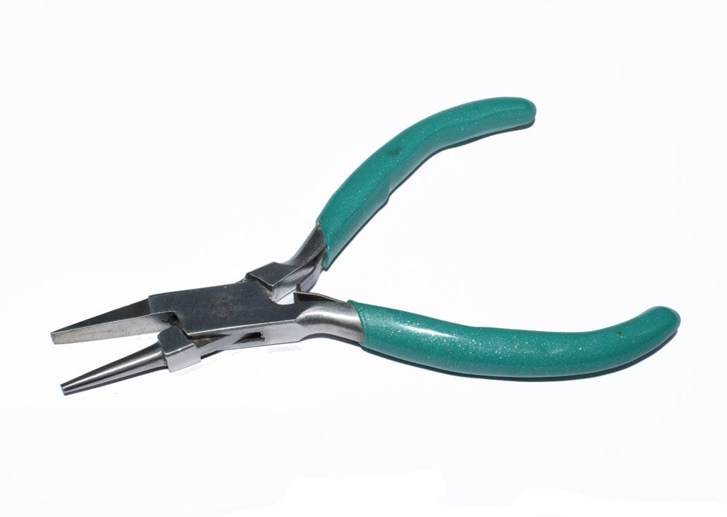 Flat Half Round Nose Pliers Stainless Steel , TLK-005-Per Pcs