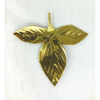 MAYAPURI Brass Tulsi Patta/Tulasi Leaves/Holy Basil Leafs for Puja (Pack of 11)