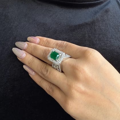 VS Sterling Silver Cocktail Ring 010 10g-9