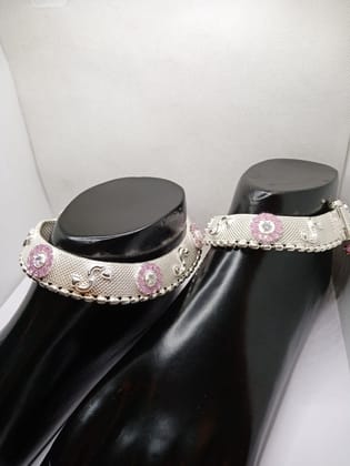 Pure silver 75percent bridal payal p = 42