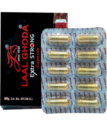 AYURVEDIC CAPSULE FOR MEN / LAAL GHODA  EXTRA STRONG  HERBAL CAPSULE WITH NO SIDE EFFECT.