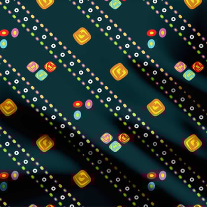 Colourful Bandhani Print Fabric-Cotton