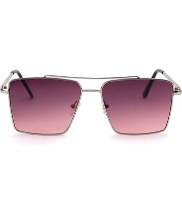 Lootnixx Silver Square Sunglasses ( Pack of 1 )