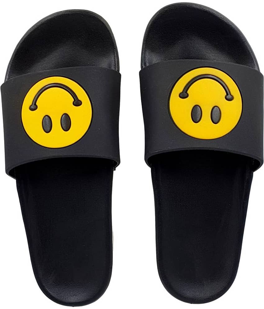 Pampy Angel Black Slippers