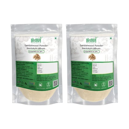 IRAIVI Premium Sandalwood Powder 200g | Chandanam | Sandhanam| Chandan | 100% Pure Natural Skin Enhancer & Aromatic | Promotes Soothed Skin, Clarity & Glow | Traditional Beauty Secret