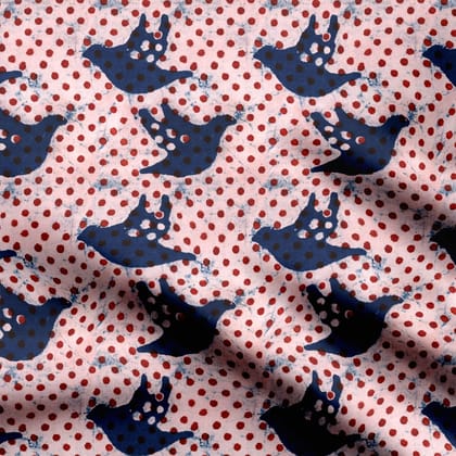 Pigeon Polka Dots-Cotton