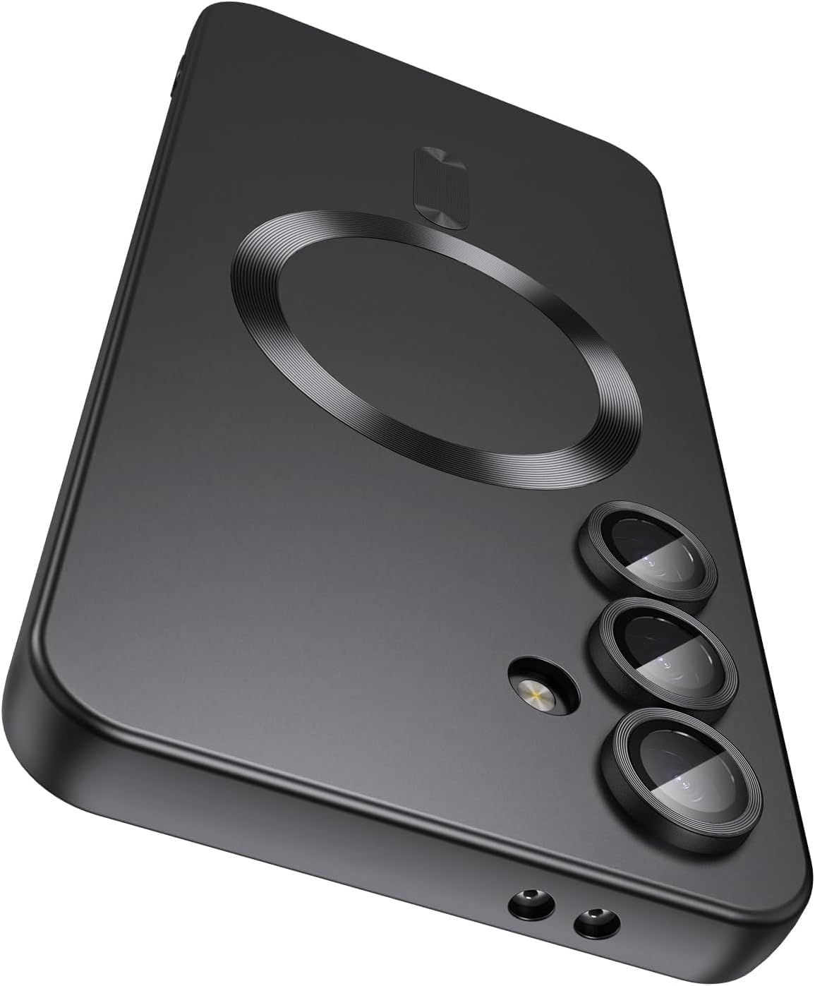 DIZORO Samsung S24 Fe Case, Compatible with Mag Safe, Matte Luxury Metallic Luster Flexible TPU Wireless Charging Shockproof Case with Camera Protector Back Cover (Black) DIZORO Samsung S24 Fe Case, Compatible with Mag Safe, Matte Luxury Metallic Luster