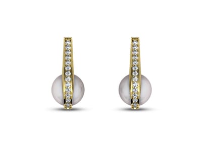 Hooked Claw Pearl Earrings
