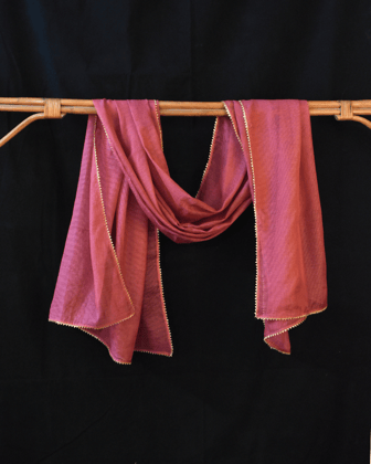Onion Pink Kota cotton Dupatta