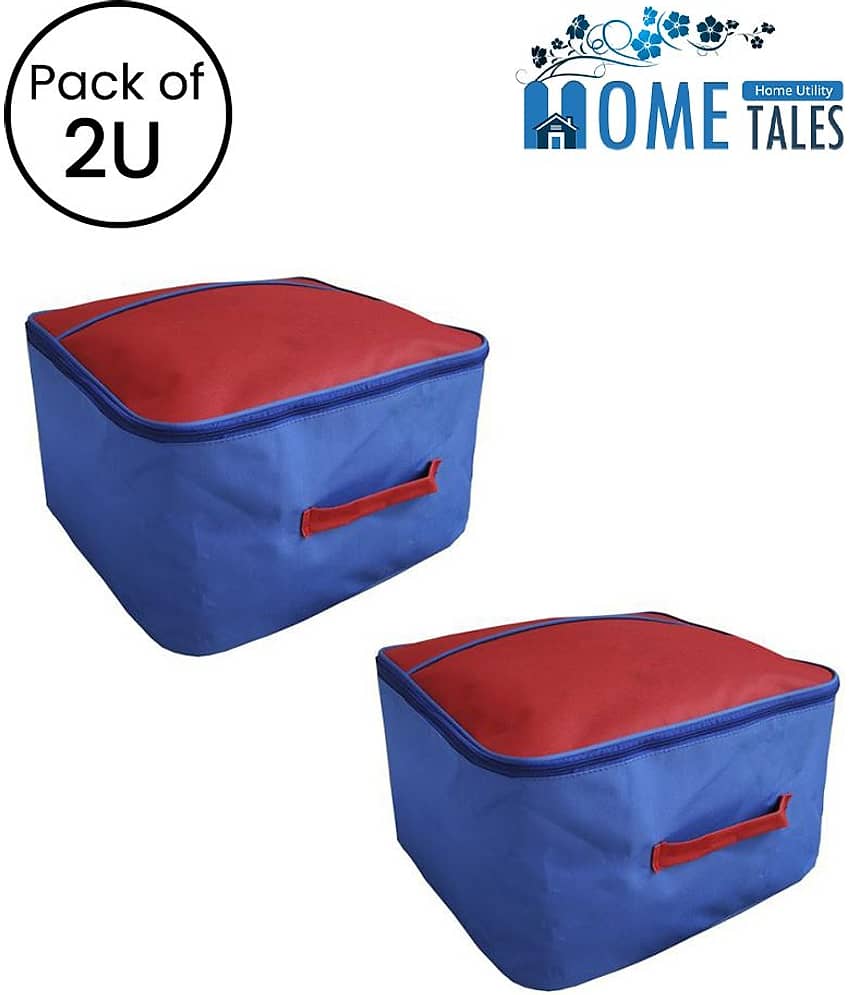 Nylon Multi-Purpose Storage Bag/Cloth Storage Organiser,Multicolor ( Pack of 2)