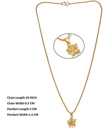 Jewar Mandi - Golden Pendant ( Pack of 1 )