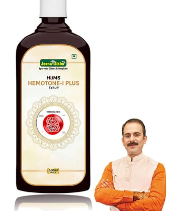 Jeena Sikho Hemotone-I Plus Tonic Ayurvedic haemoglobin Enhancer, 500 ml