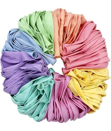Kiran Enterprises Happy Birthday Candy Balloons-MULTICOLOUR5 (Pack of 50)