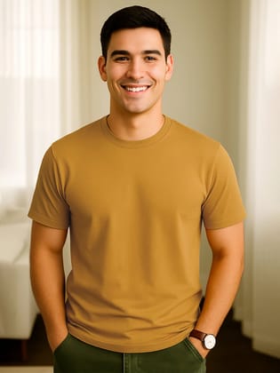 Classic Crew in Mustard-S