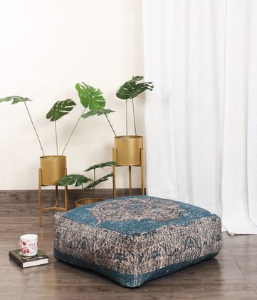 Rug Ottoman / bean bag- Pattern28-Without Filler