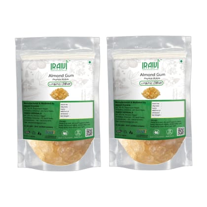 RAIVI Premium Badam Pisin-200g | Almond Gum | Gond Katira| Natural Plant-Based Collagen | Cooling & Rejuvenating Edible Resin | Rich in Fiber | Supports Skin Glow & Digestion