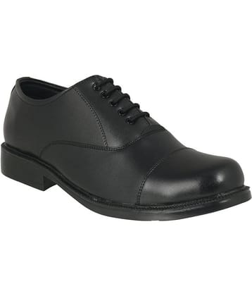Action Black Men's Derby Formal Shoes