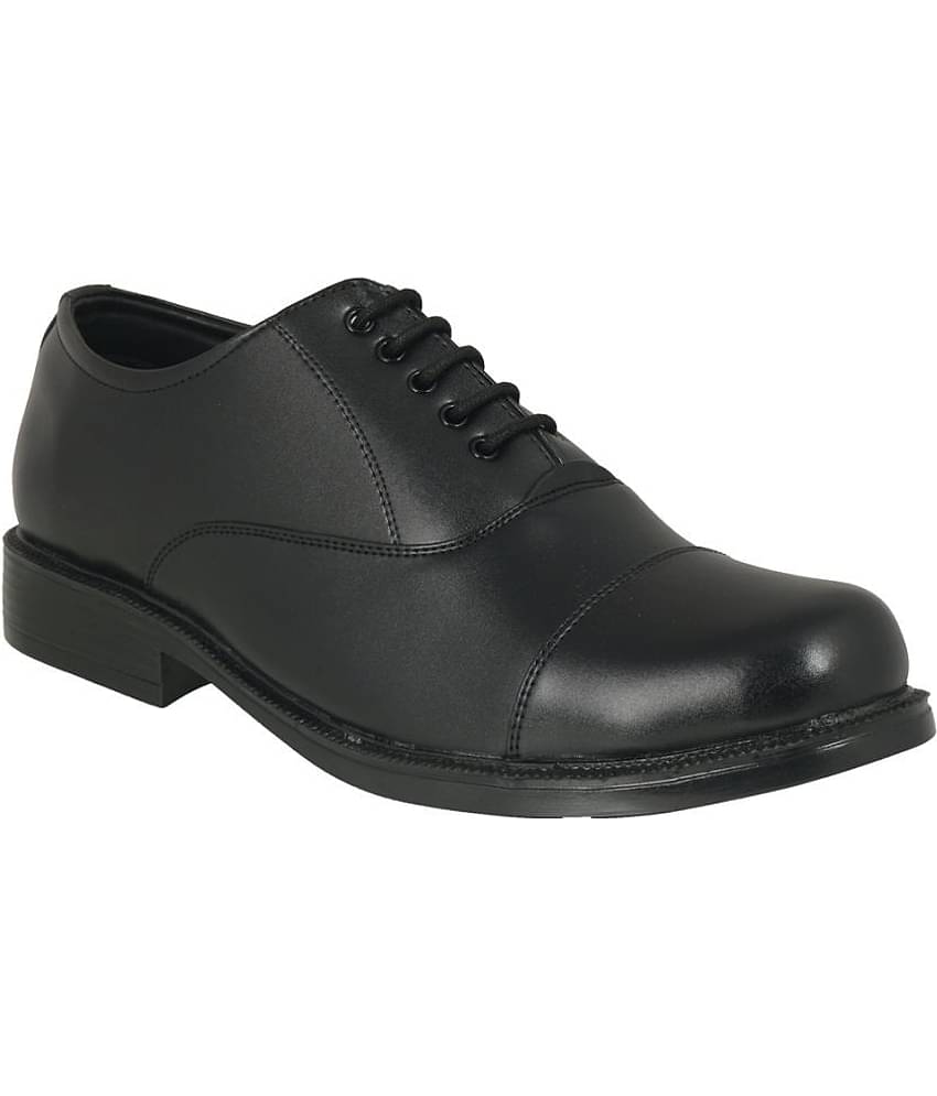 Action Black Men's Derby Formal Shoes