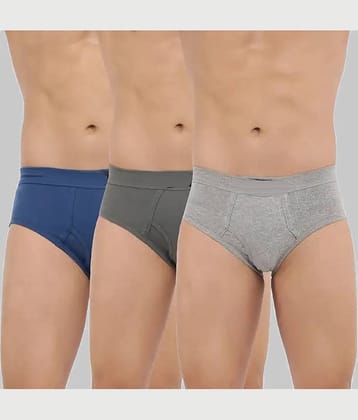 CAVENDRES Pack of 3 Cotton Blend Briefs For Men's ( Multicolor )