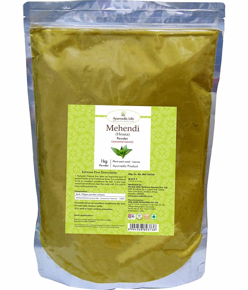 Ayurvedic Life Mehandi Powder 1 Kg Pack of 1