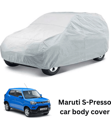 AKSMIT Car Body Cover for Maruti All Car Models Without Mirror Pocket ( Pack of 1 ) , Silver