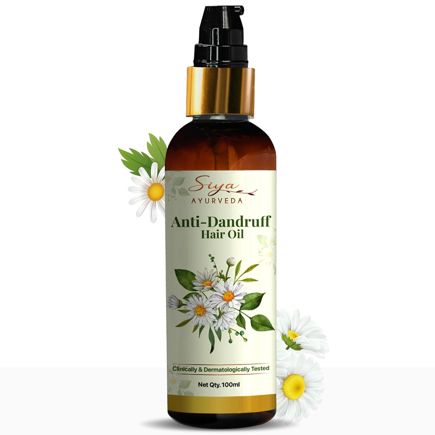 Siya Ayurveda Anti-Dandruff Oil - Ayurvedic Dandruff Treatment for Healthy Scalp and Flake-Free Hair | Natural Anti-Dandruff Oil, Scalp Care, Dandruff Control Oil, 100 ml