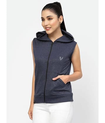 Uzarus - Cotton Blend Navy Hooded Jackets Pack of 1