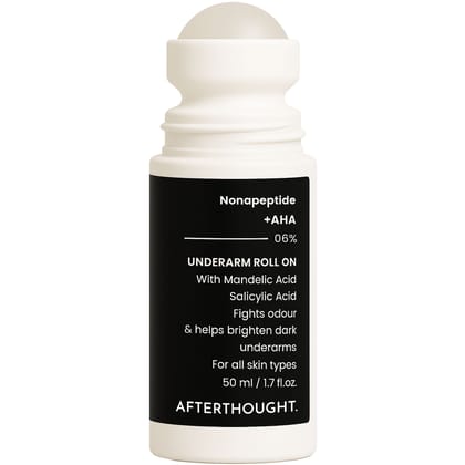 Underarm Roll On with Nonapeptide + AHA 06% | for Men & Women | FDCA Approved | 50 ml