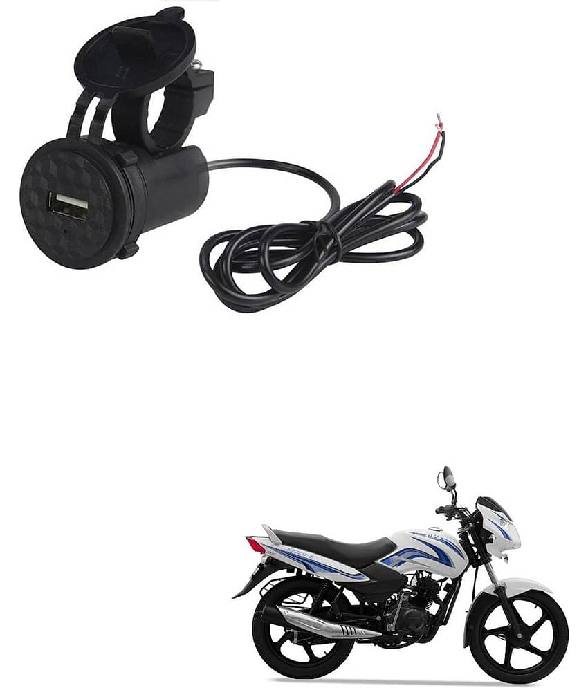 TVS Star Sport Black USB  Bike Charger