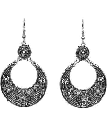 Asmitta Pretty Designer Silver Plated Earrings For Women