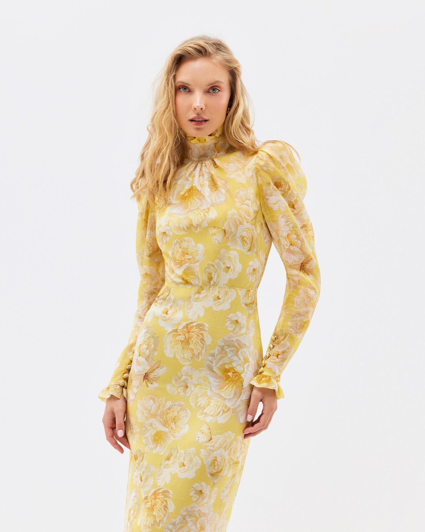 Buttercup Midi Dress-XXS