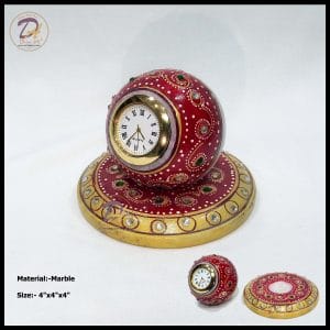 Marble Round Table top Decorative Clock