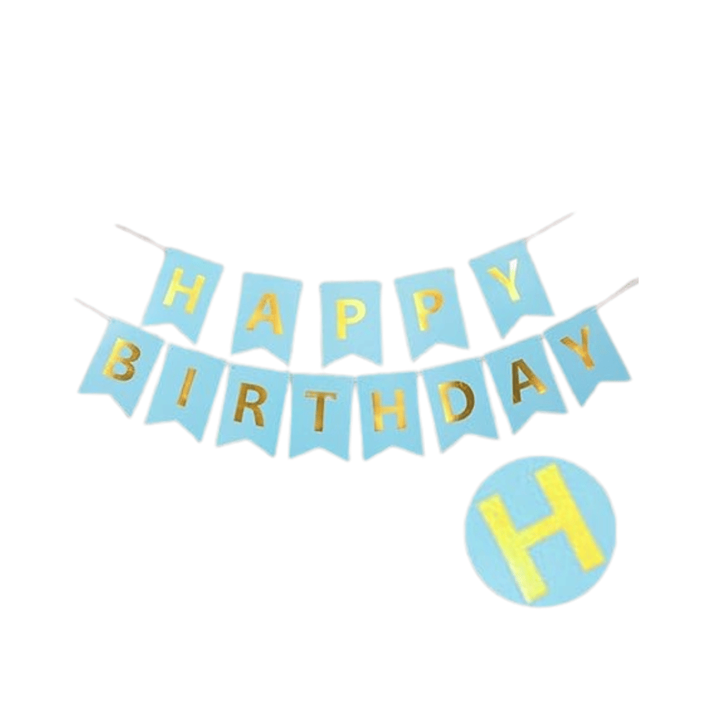 Happy Birthday Banner Sky Blue - Over 9FT - Party and Festive Needs | Buy online on ZillyBuy