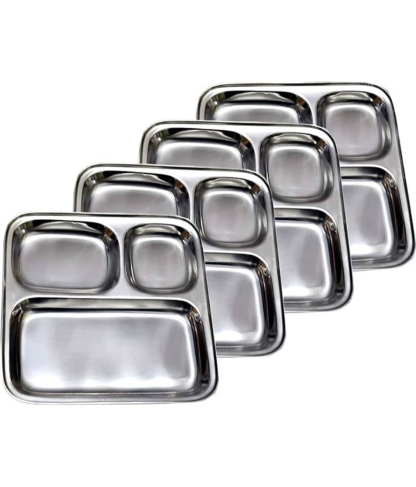 Dynore 4 Pcs Stainless Steel Partition Plate