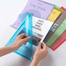 L-Folder (1 unit) | Transparent Document Organizer | Office & School Filing