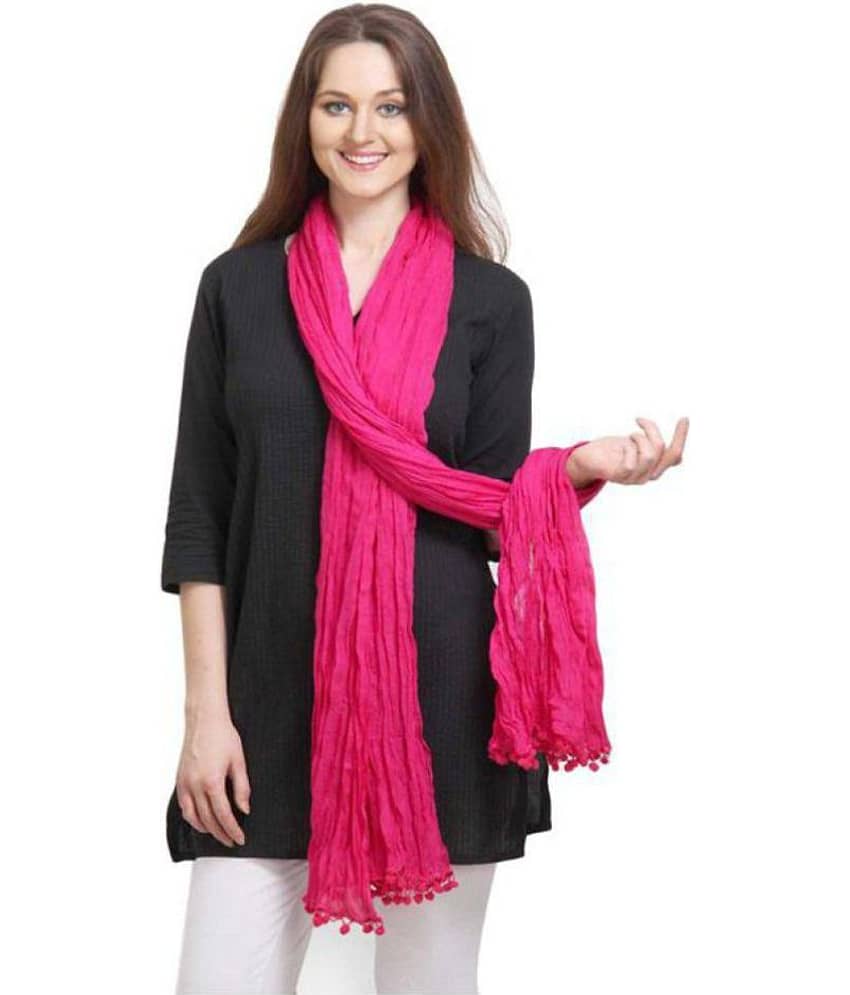 Raj Pink Cotton Dupatta