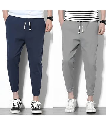 Reya Multicolor Polyester Men's Joggers ( Pack of 2 )