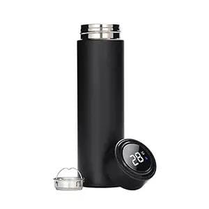 Estoreshouses Stainless Steel Sports Water Bottle with LED Temperature Display
