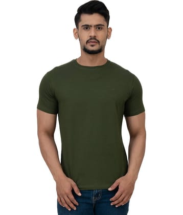 Cotstyle Pack of 1 Cotton Regular Fit Men's T-Shirt ( Green )