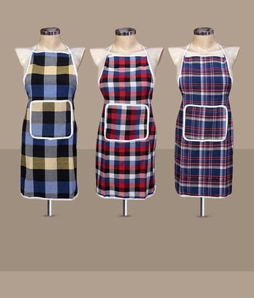 THE LALIT ENTERPRISES Set of 3 Cotton Apron