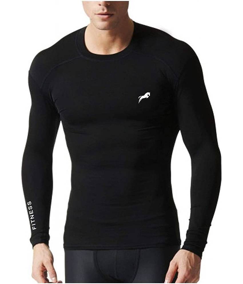 Just Rider Black Nylon T-Shirt