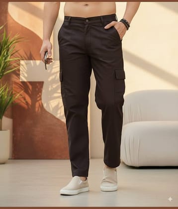 Rigo Straight Men's Cargos - Dark Brown ( Pack of 1 )
