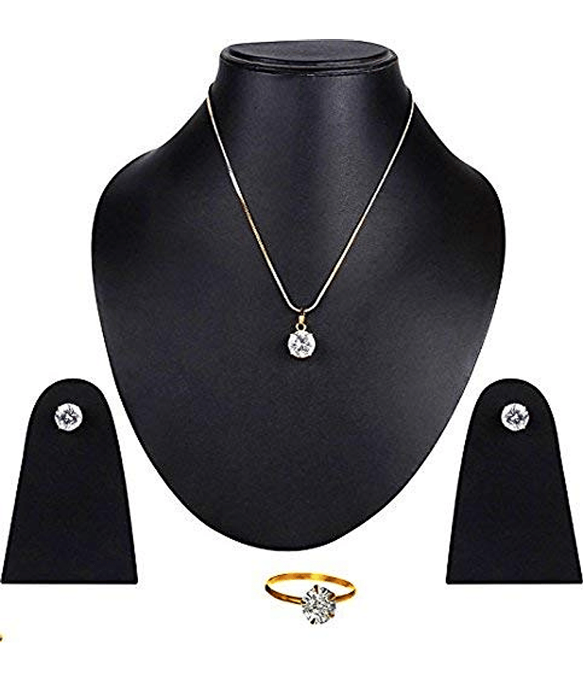 Sunhari Jewels Golden Pendant set ( Pack of 1 )