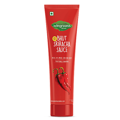 Wingreens Farms Bhut Sriracha Sauce, 130 g