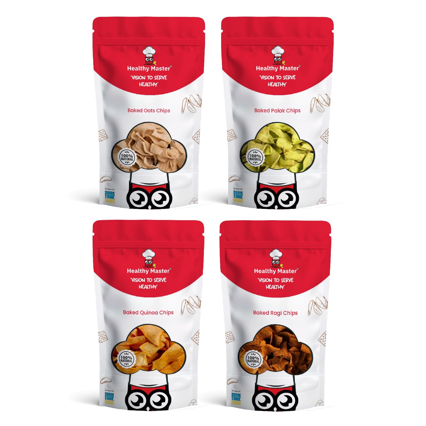 Healthy Master Healthy Chips Combo - Baked and Nutritious 400 g