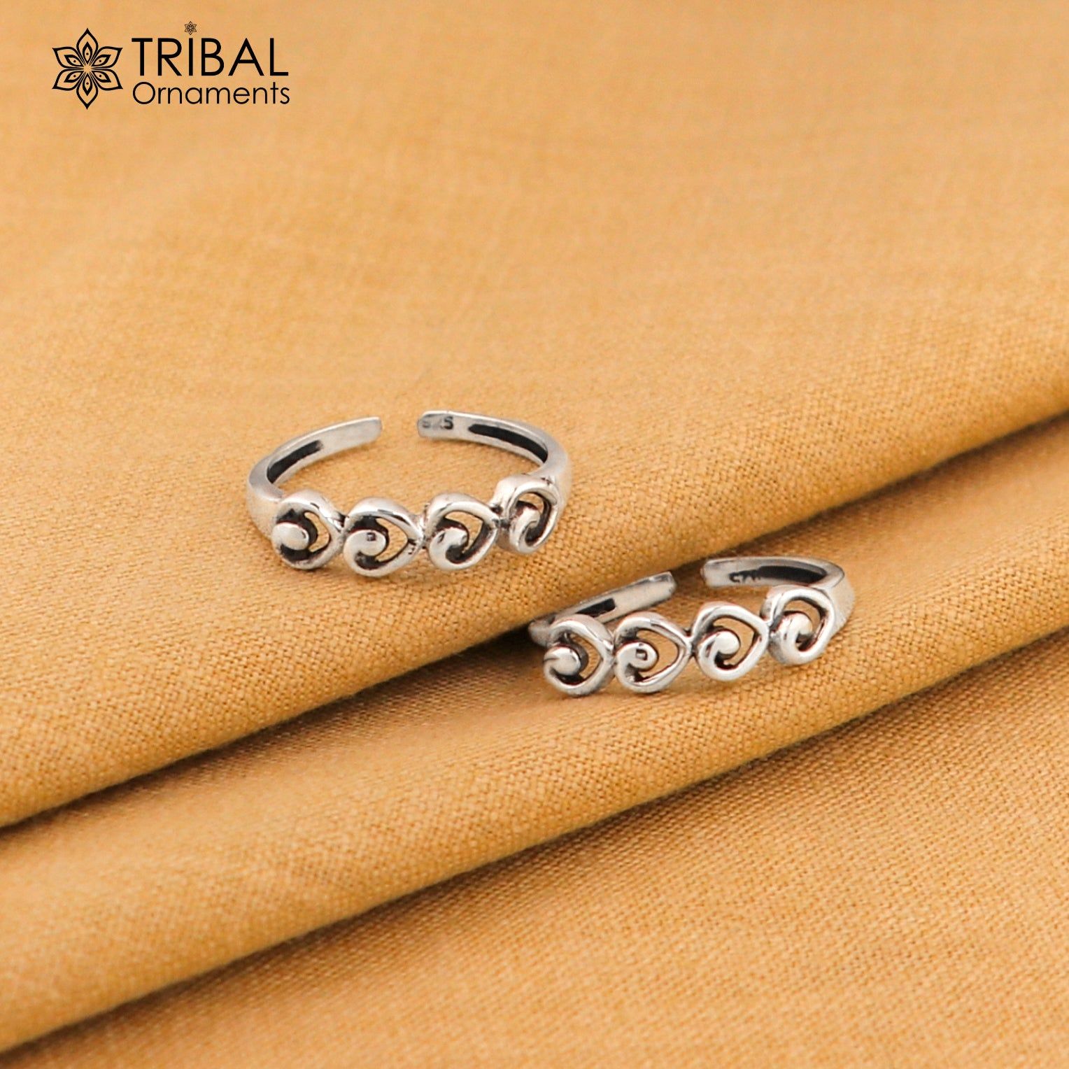 Vintage style handmade fabulous tiny 925 sterling silver toe ring for girl's women's, best toe ring collection tribal jewelry YTR08