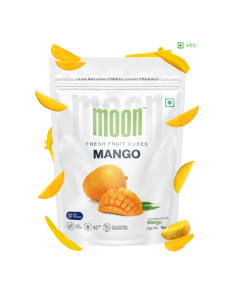 Moon Freeze Dried Mango Cubes, 16 gm