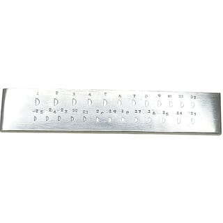 Scorpion Draw Plate Monopoly Brand, Half Round Holes 6 Inch - 25 Holes