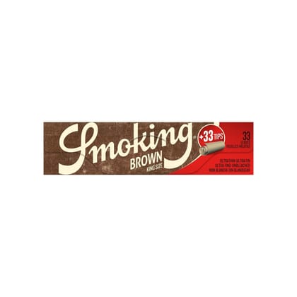 SMOKING Brown King Size with Tips-1 PACK